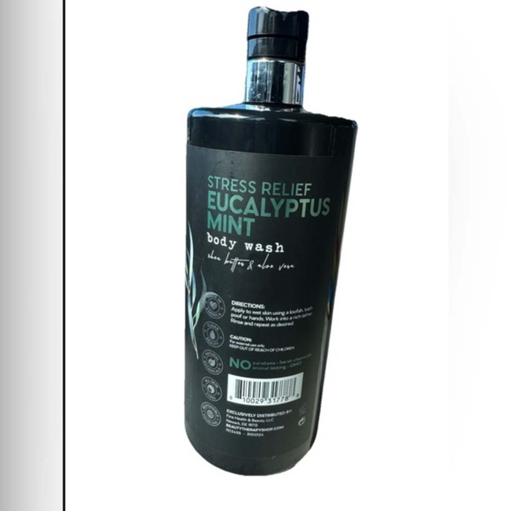NEW BOTANICAL SPA THERAPY STRESS RELIEF EUCALYPTUS MNT BODY WASH Shea Aloe 32 OZ - Picture 2 of 4
